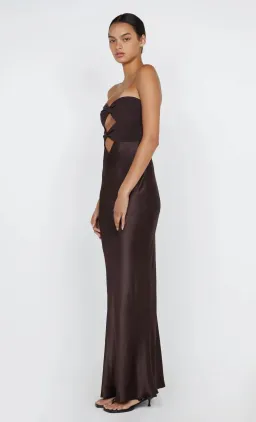 Bec & Bridge Halle Strapless Dress Chocolate Size 6 for rent on The Volte - image 4