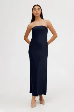 Significant Other Esme Strapless Dress Midnight Blue Size 8 for rent on The Volte - image 1