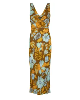 Nine Lives Bazaar Sara Bias Midi Dress Bamboo Size AU 10 for rent on The Volte - image 5