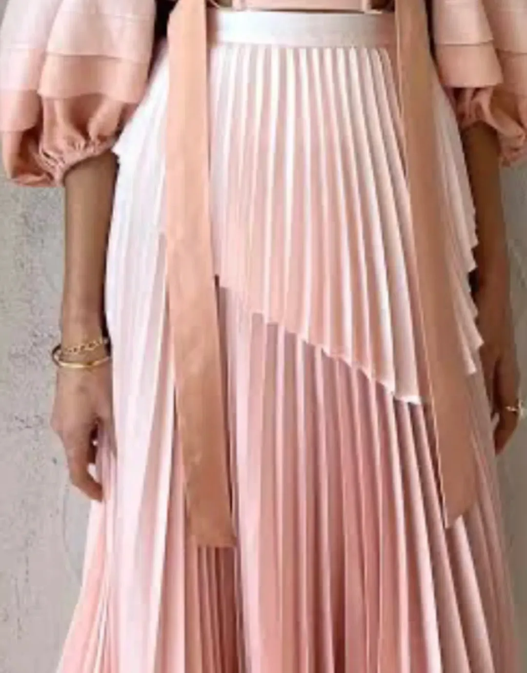 Acler Barnard Skirt in Gradient Pink Size AU 10 for rent on The Volte - main image