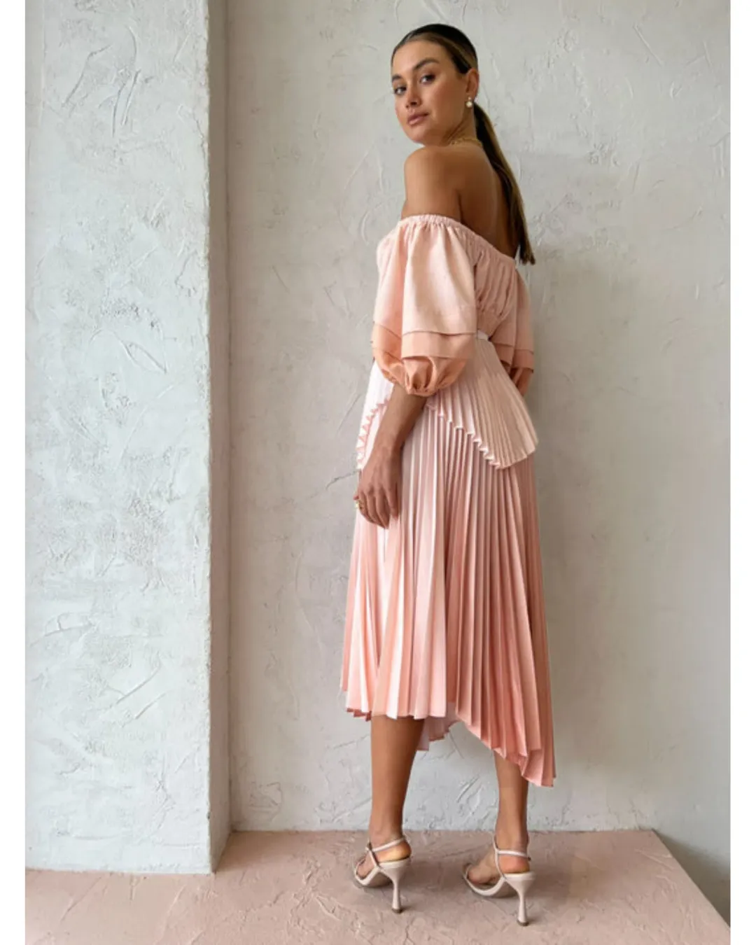 Acler Barnard Skirt in Gradient Pink Size AU 10 for rent on The Volte - main image