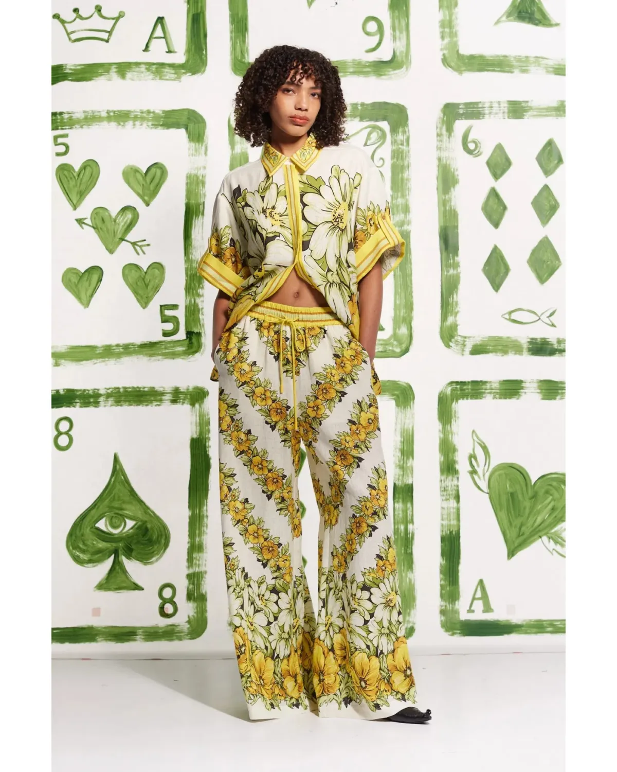 Alemais Gisela Shirt Size AU 8 and Pant Set Size 10 Print   for rent on The Volte - main image