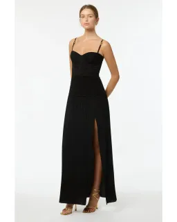 Manning Cartell Double Time Pleat Dress Black Size AU 10 for rent on The Volte - image 2