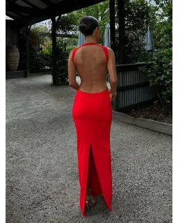 Effie Kats Valencia Gown Red Size Small / AU 8 for rent on The Volte - image 3