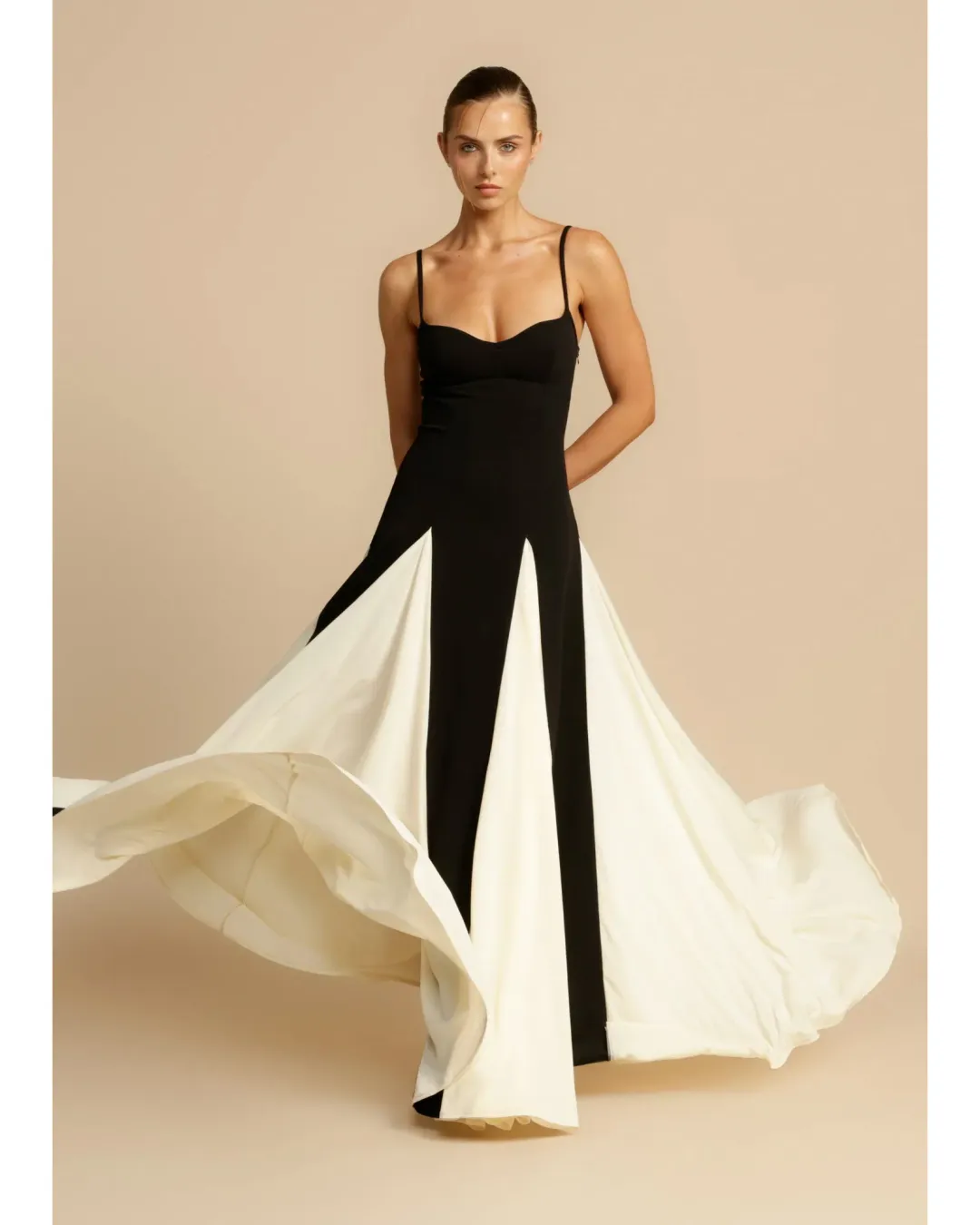 Arcina Ori Paloma Dress Black/White Size AU 8 for rent on The Volte - main image