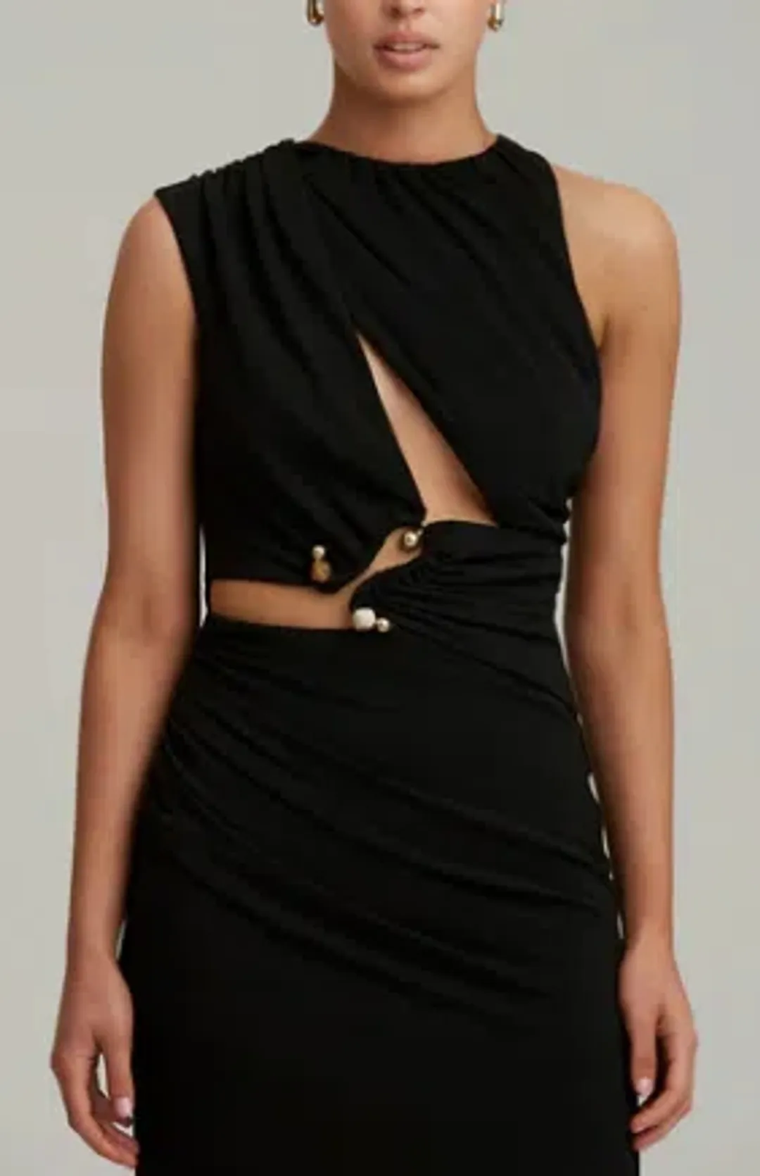 C/MEO COLLECTIVE Entropy Dress black size 4 for rent on The Volte - main image