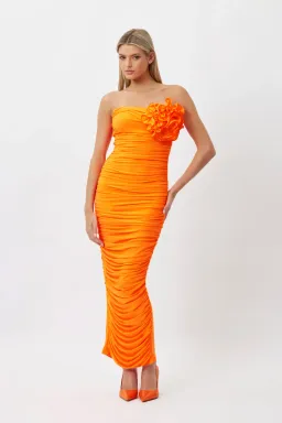Bianca & Bridgett Tara Dress Orange Size 10 for rent on The Volte - image 1