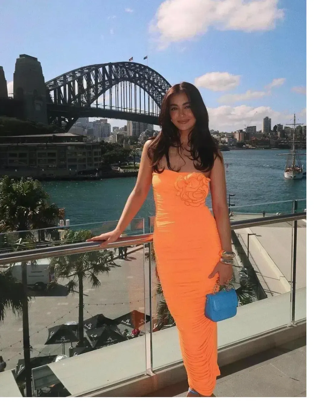 Bianca & Bridgett Tara Dress Orange Size 10 for rent on The Volte - main image