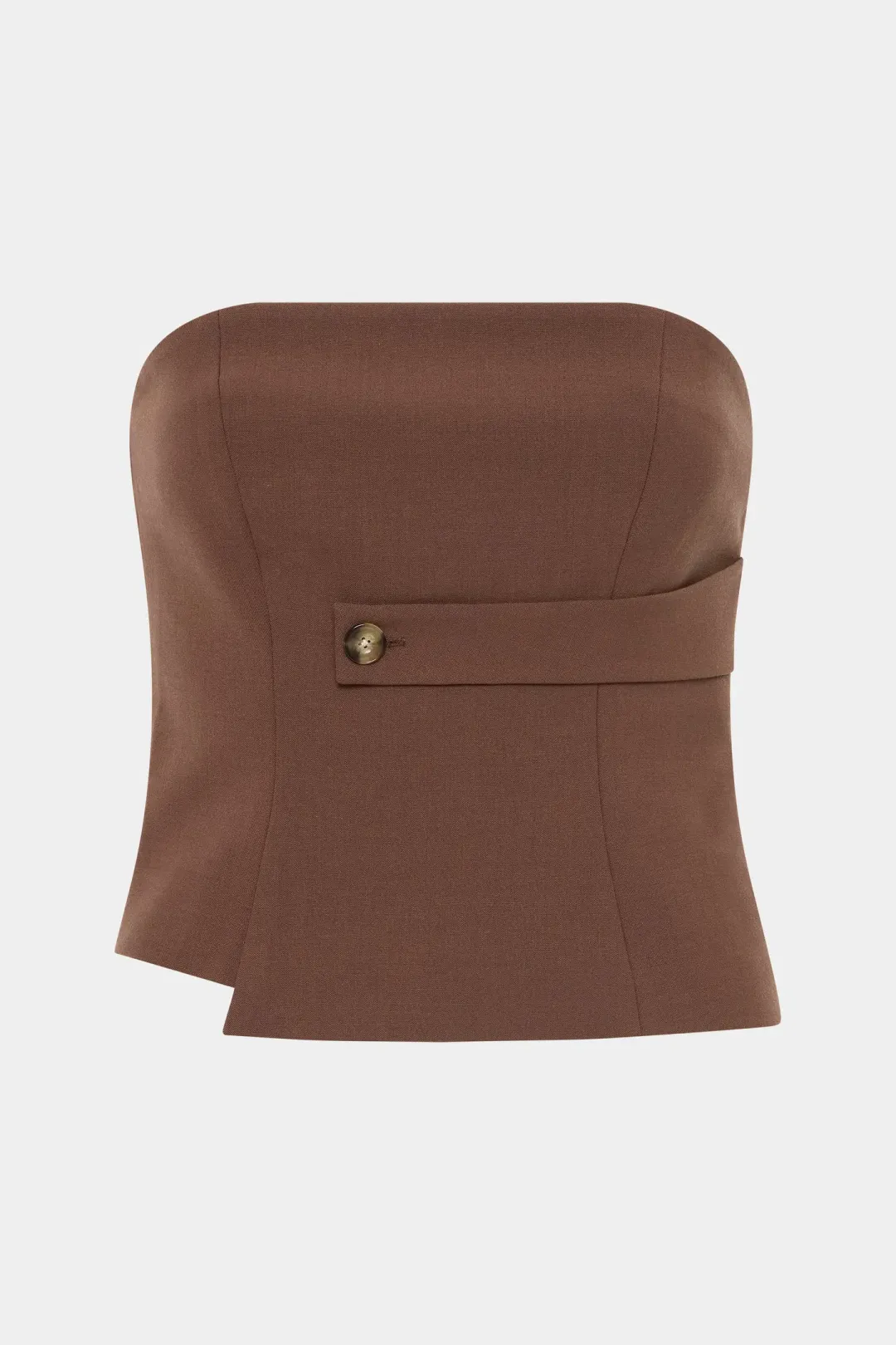 Sir the Label Bromley Tailored Blazer, Mini Skirt and Bodice Set Chocolate Size AU 8 for rent on The Volte - main image