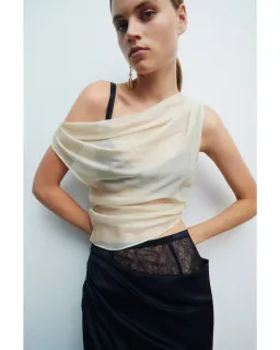 Sir The Label Dunya Skirt, Crop and Drape Cowl Top Set Black Size 0 / AU 6 for rent on The Volte - image 8
