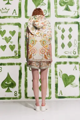 Pinball Linen Shirt and Short Set Multi Print Size 12 for rent on The Volte - image 2