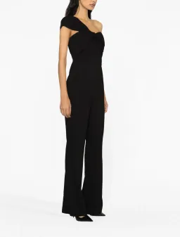 Roland Mouret Asymmetric Twist Stretch Cady Jumpsuit Size 8 for rent on The Volte - image 2