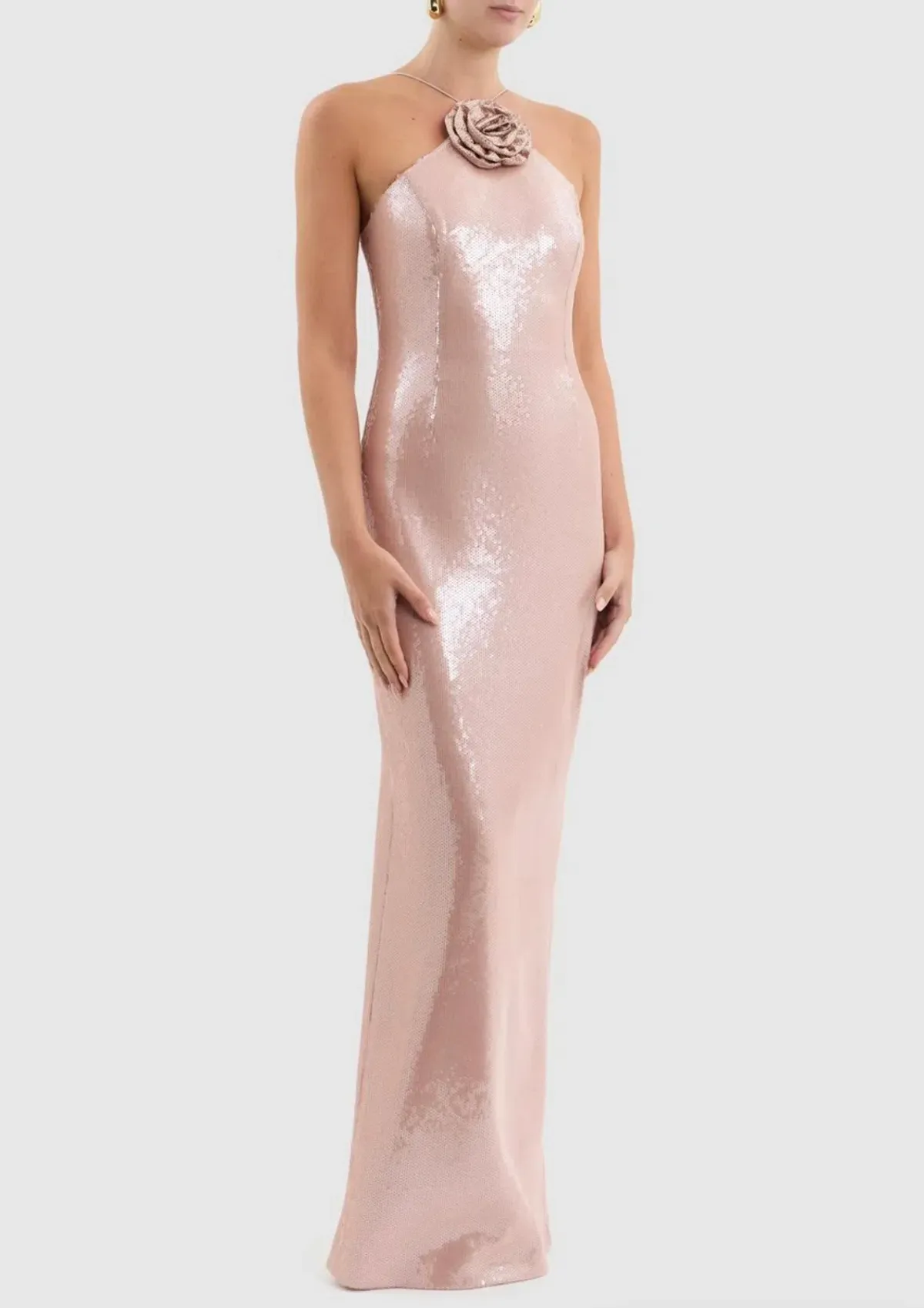 Rebecca Vallance Paige Gown Champagne Size 6  for rent on The Volte - main image