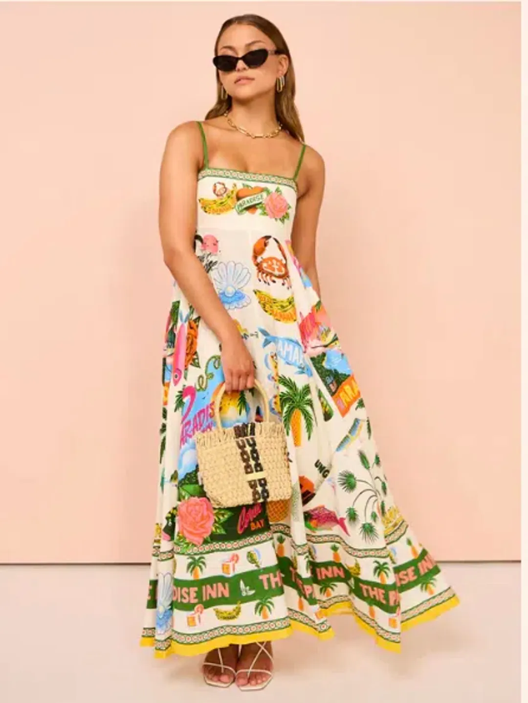 Alemais Paradiso Sundress In Multi Size 6 for rent on The Volte - main image