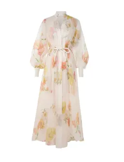 Zimmermann Tranquillity Shacket Dress Multi Poppy Size 1 / AU 10 for rent on The Volte - image 3