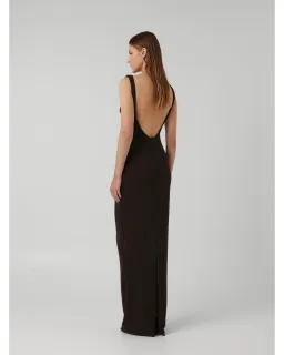 Effie Kats Verona Gown in Coffee Size AU 12 for rent on The Volte - image 3