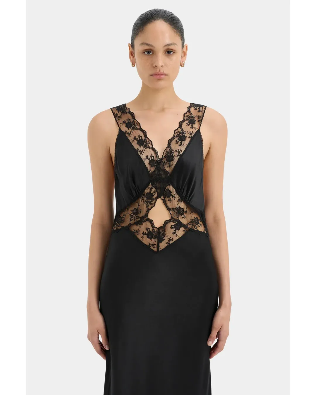 Sir The Label Aries Cut Out Gown Black Size 1 / AU 8 for rent on The Volte - main image
