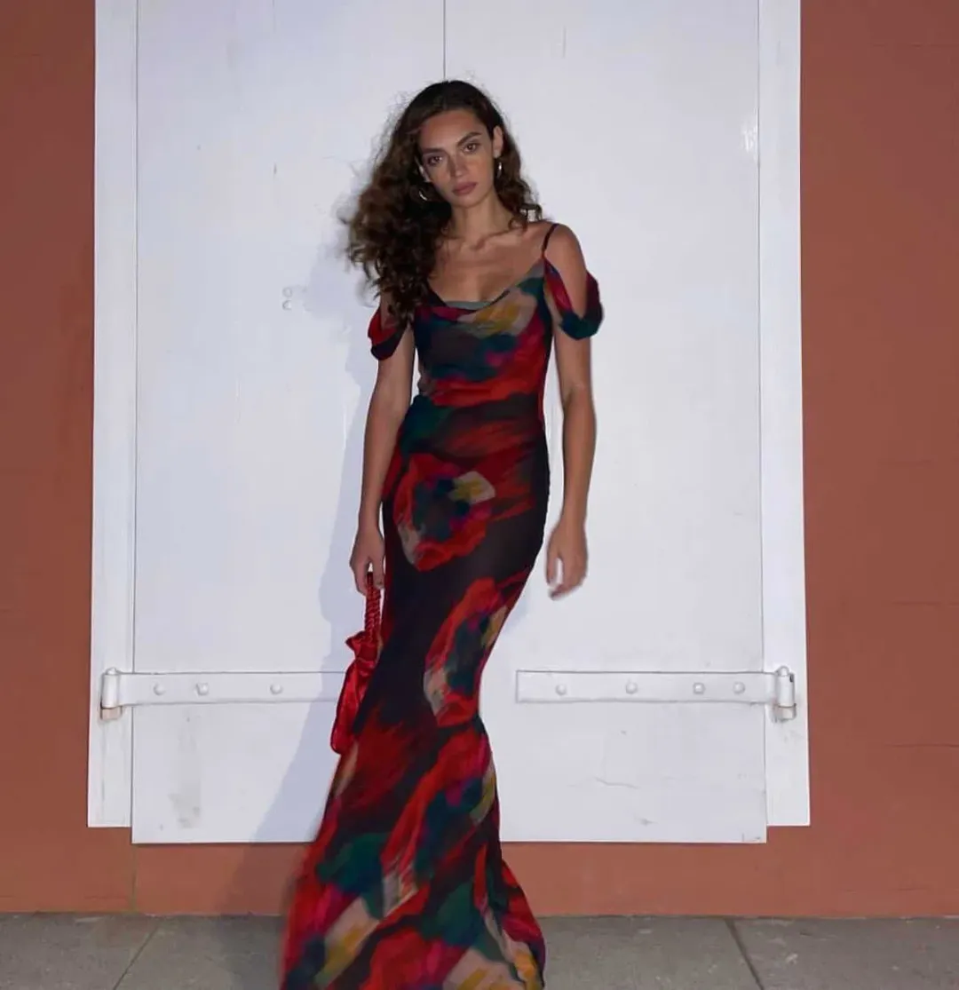 Rat & Boa Adriana Dress Multi Size 6 for rent on The Volte - main image