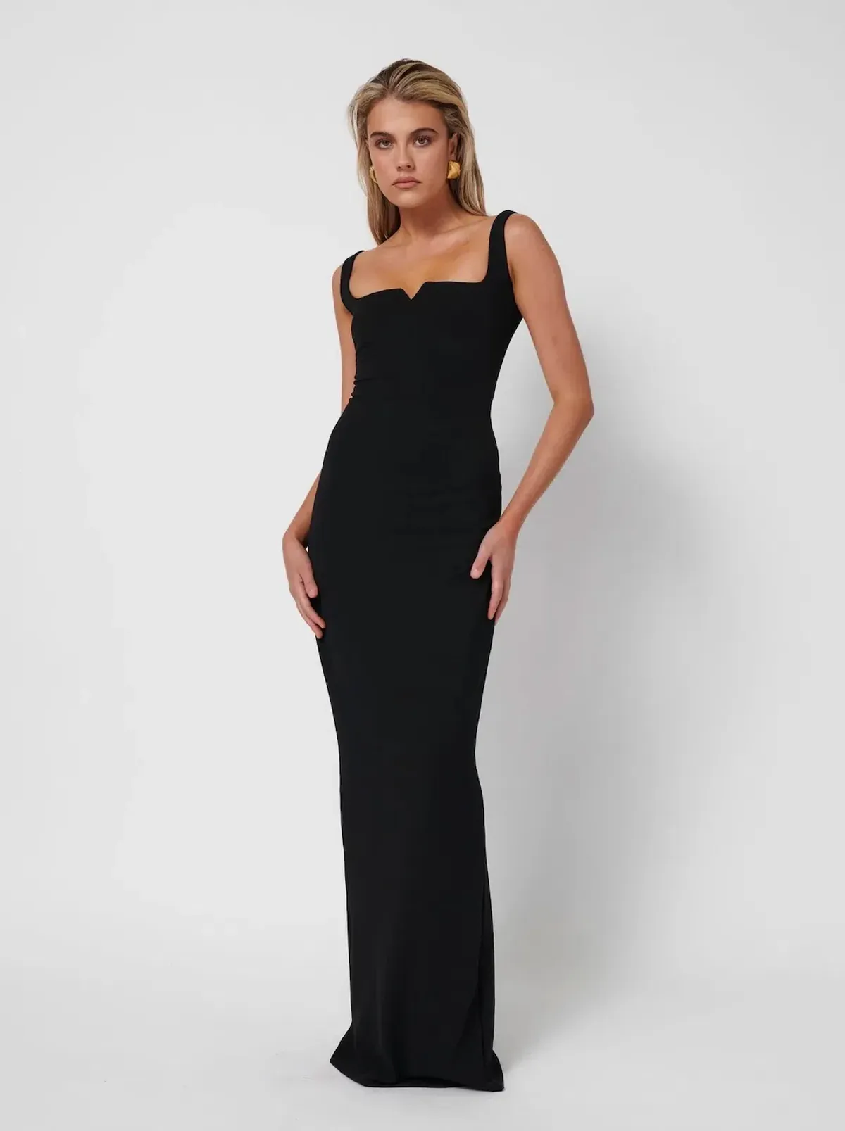 Effie Kats Natalya Gown Black Size Size 10 for rent on The Volte - main image