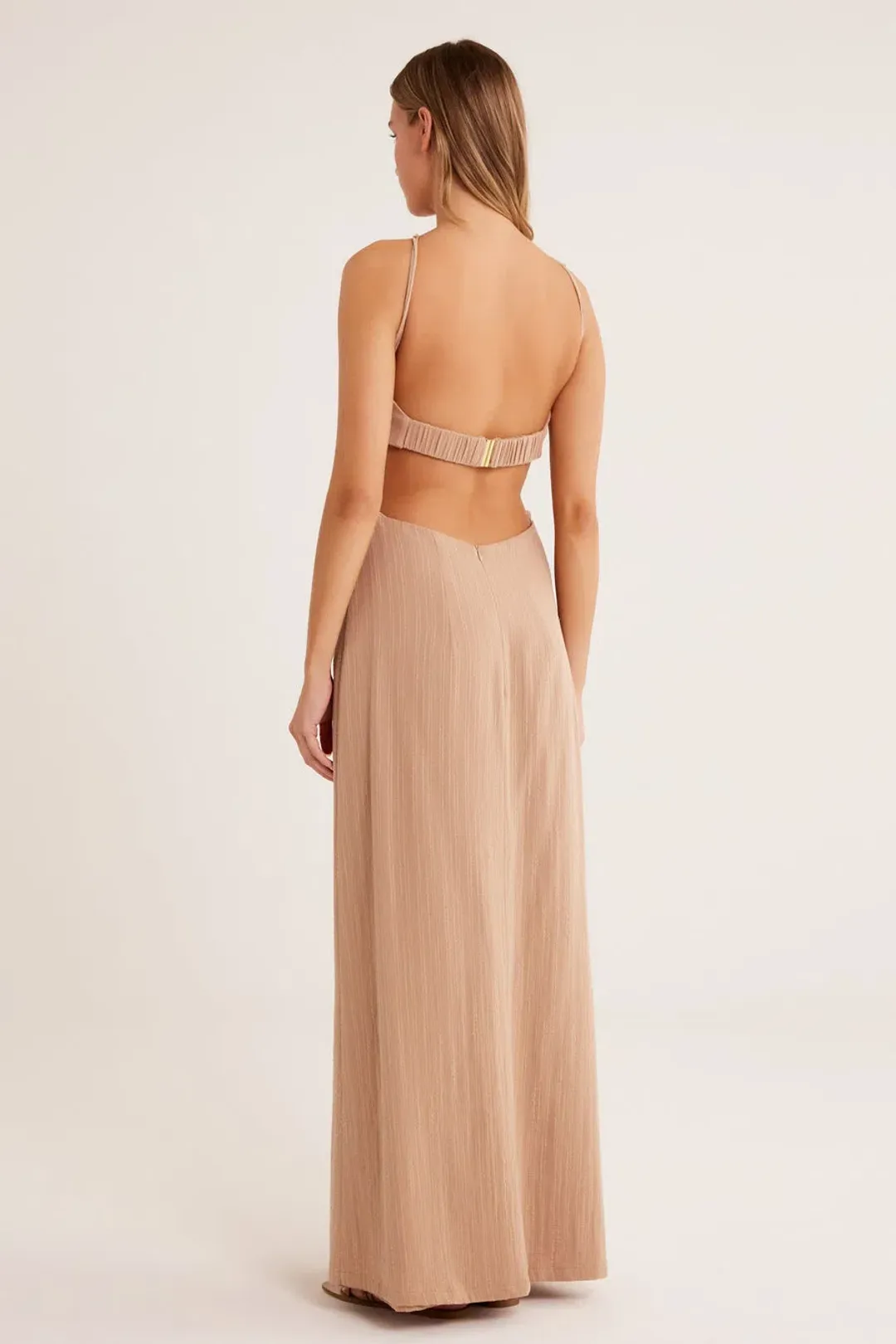 Rumer Playa Maxi Dress Nude Size 8 for rent on The Volte - main image