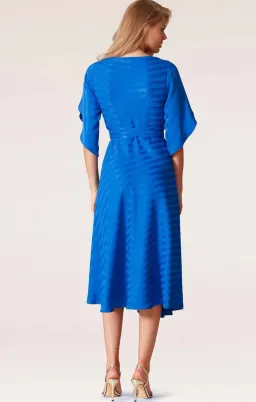 Sacha Drake Hanworth House Wrap Midi Dress in Cobalt Size 14 for rent on The Volte - image 3
