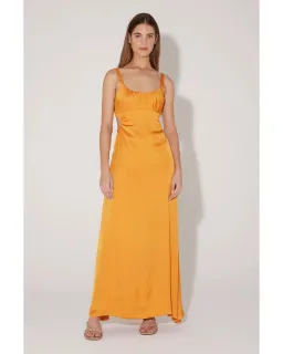 Hansen and Gretel Carlos Maxi Dress in Orange Size Medium / AU 10 for rent on The Volte - image 1