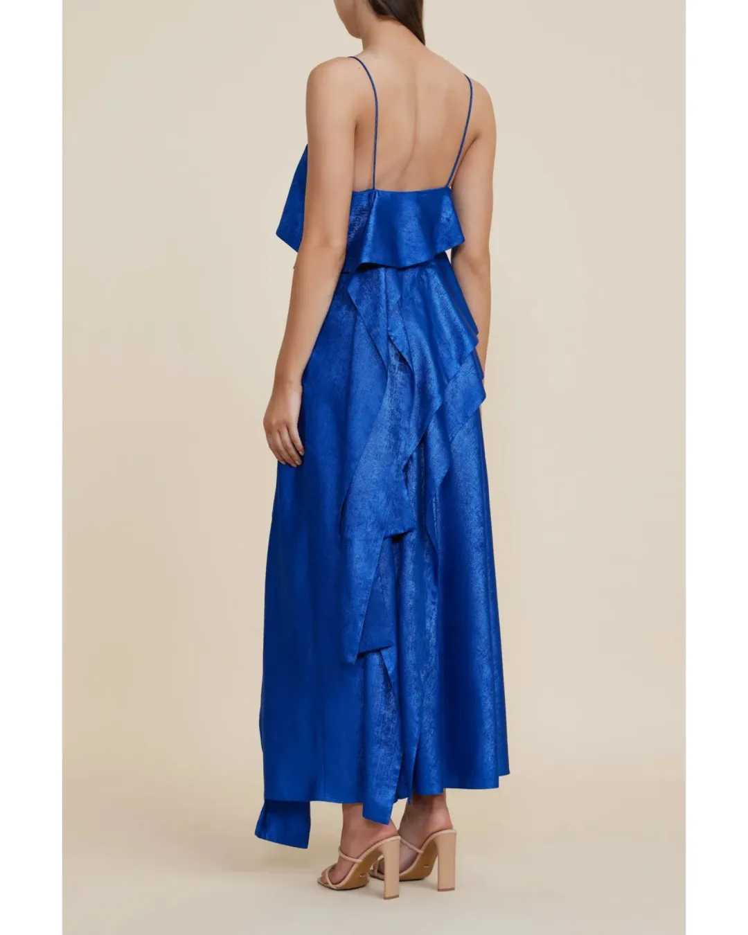 Acler Harley Midi Dress Regal Blue Size AU 14 for rent on The Volte - main image