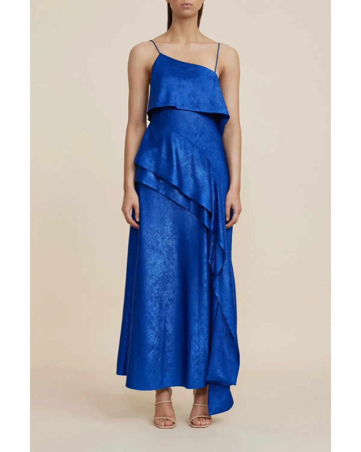 Acler Harley Midi Dress Regal Blue Size AU 14 for rent on The Volte - main image