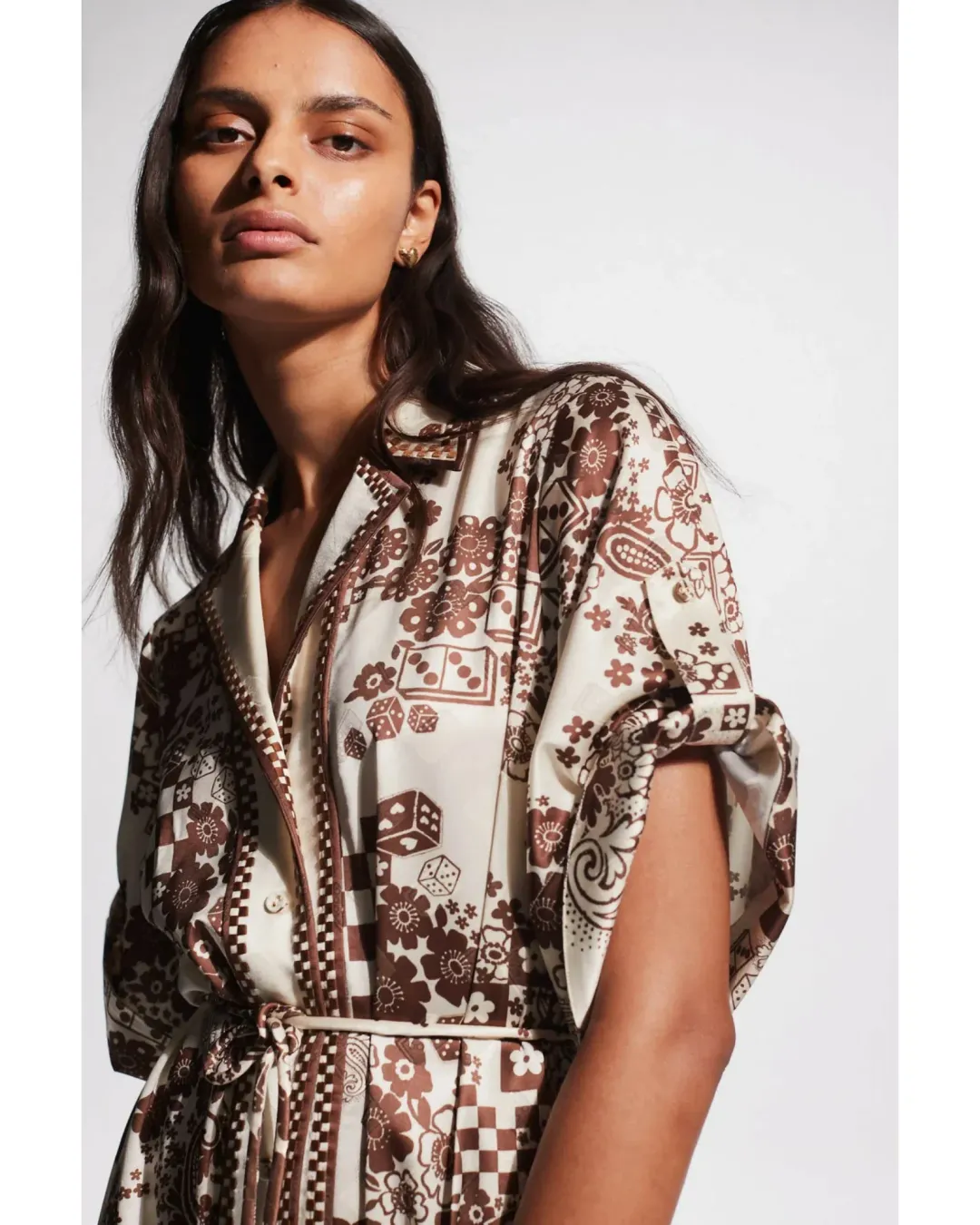 Alemais Vinnie Shirtdress Print Size AU 14 for rent on The Volte - main image