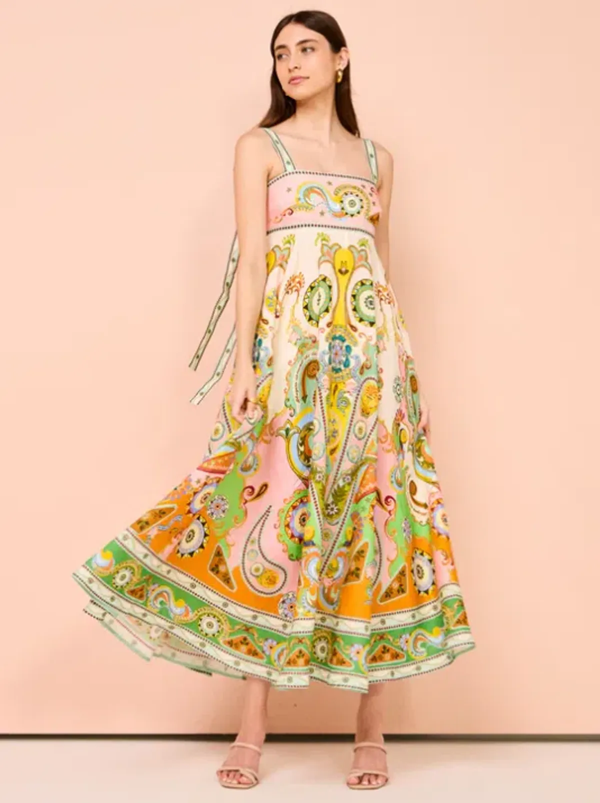 Alemais Pinball Sundress In Multi Size 8  for rent on The Volte - main image