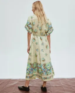 Alemais Velma Shirtdress Green Floral Size 8 for rent on The Volte - image 4