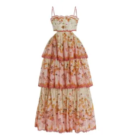 Zimmermann Laurel frill midi dress - size 8 for rent on The Volte - image 2