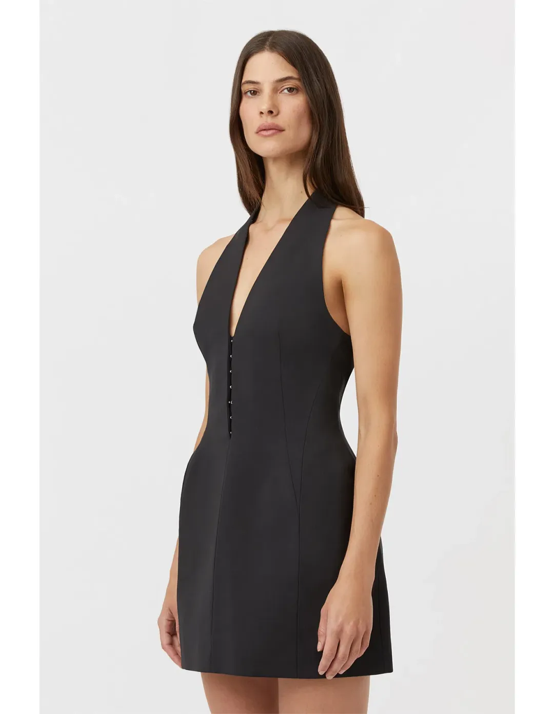 Camilla and Marc Petra Mini Dress Black Size 10 for rent on The Volte - main image