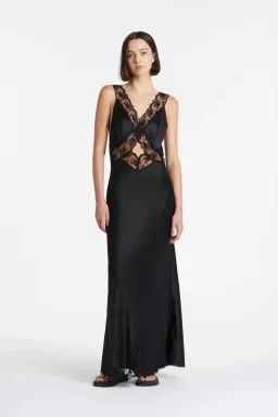 Sir the Label Aries Cut Out Gown Black Size 3 / AU 14 for rent on The Volte - image 1