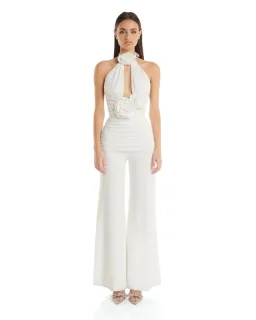 Eliya The Label Leontina Pantsuit in White Size S / AU 8 for rent on The Volte - image 1