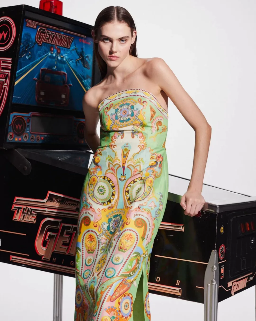 Alemais Pinball Bodice Dress Multi Size AU 8 for rent on The Volte - main image