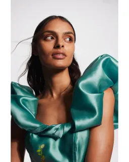 Alemais Regent Jade Mini Dress Jade Size AU 8 for rent on The Volte - image 4