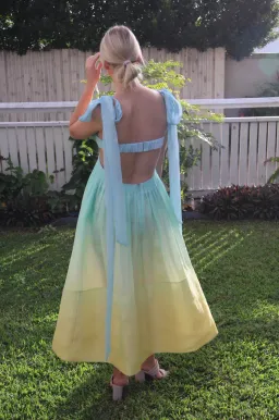 Zimmermann Oasis Bralette Dress Ombré Gown 0 / AU 8  for rent on The Volte - image 5