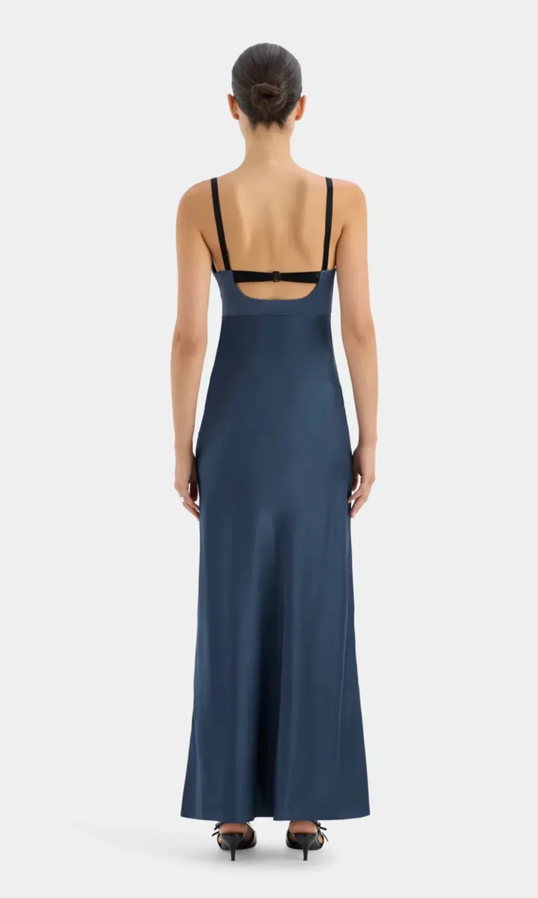 Sir the Label Depeche Balconette Gown Dark Blue Size 2 / AU 10 for rent on The Volte - main image