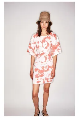 Bassike Double Jersey S/S Tie Dye Dress Print Size XS / AU 6 for rent on The Volte - image 1