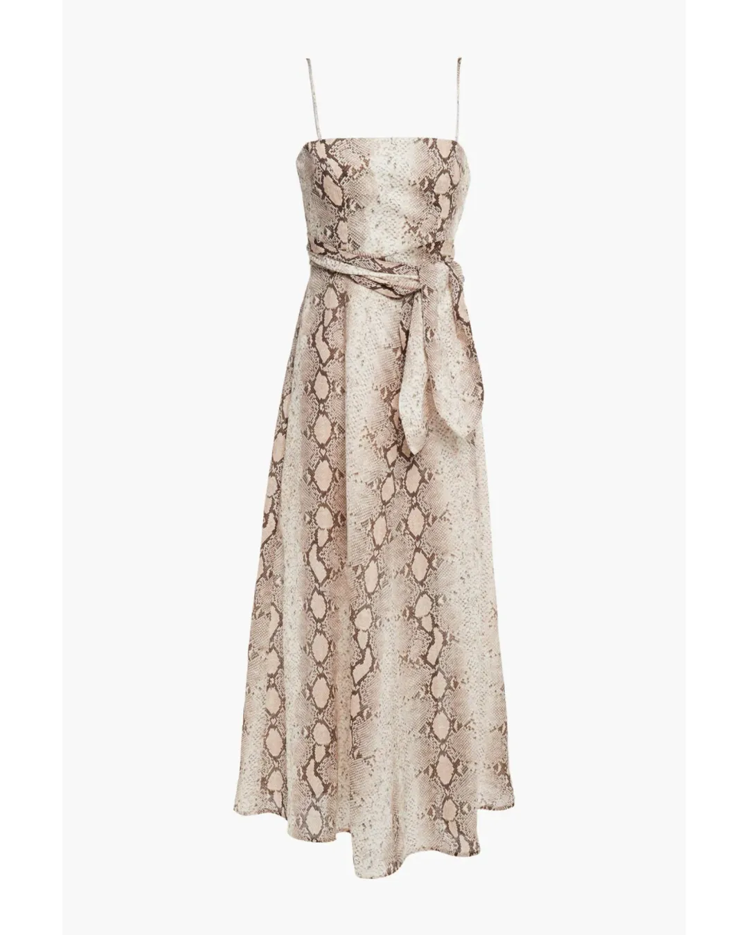 Zimmermann Bellitude Python Cut Out Dress Print Size 0 / AU 8  for rent on The Volte - main image