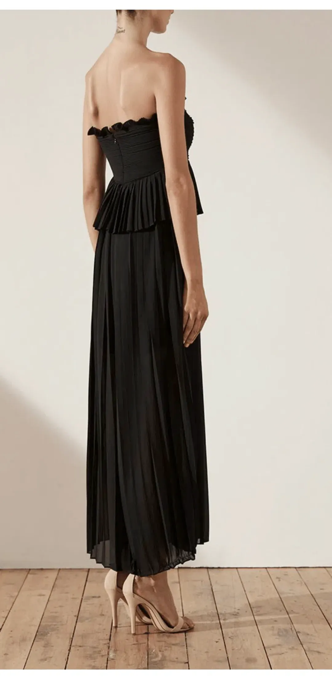 Shona Joy Botticelli Palazzo Jumpsuit Black Size 8 for rent on The Volte - main image