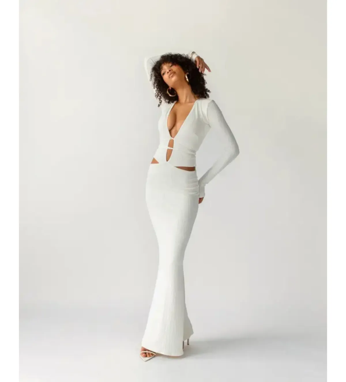 Arcina Ori Aston Dress Ivory Size 6 for rent on The Volte - main image