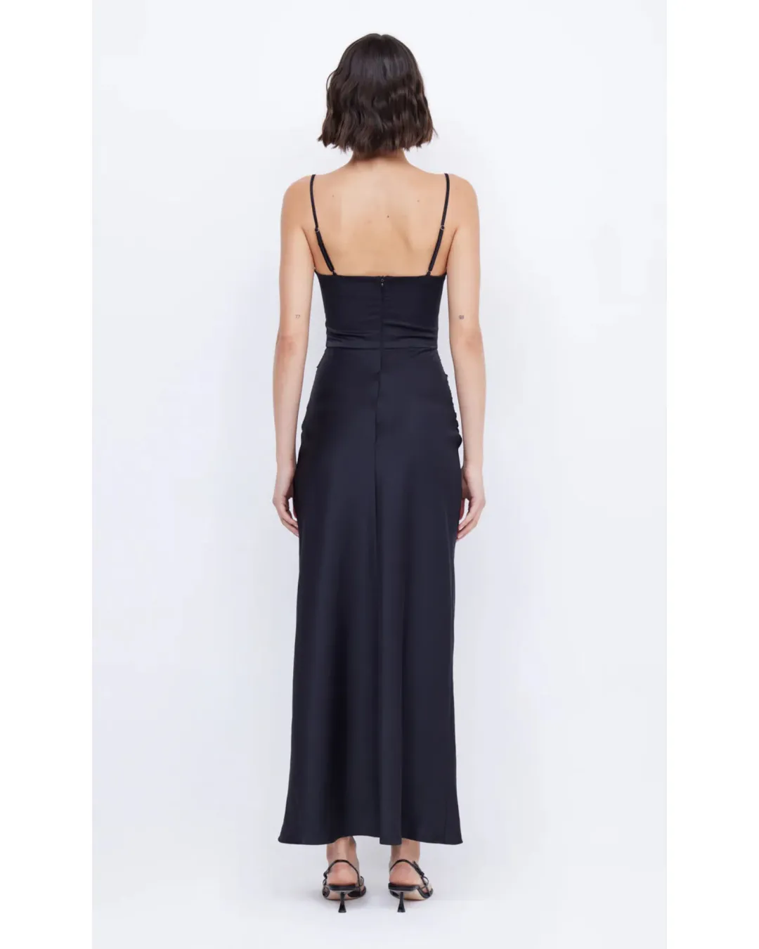 Bec & Bridge Mari Lou Knot Dress Black Size AU 6 for rent on The Volte - main image