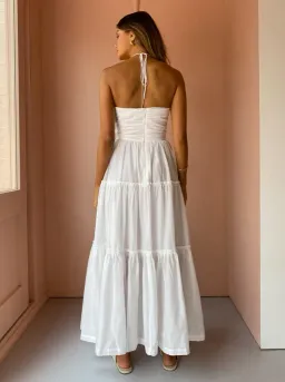 Bec & Bridge Aurora Maxi Dress Ivory Size AU 14 for rent on The Volte - image 2