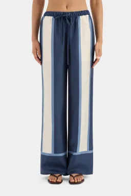 Sir the Label Dazed Wrap Halter Mini and Relaxed Pant Set in Studio Print Size 10 for rent on The Volte - image 5
