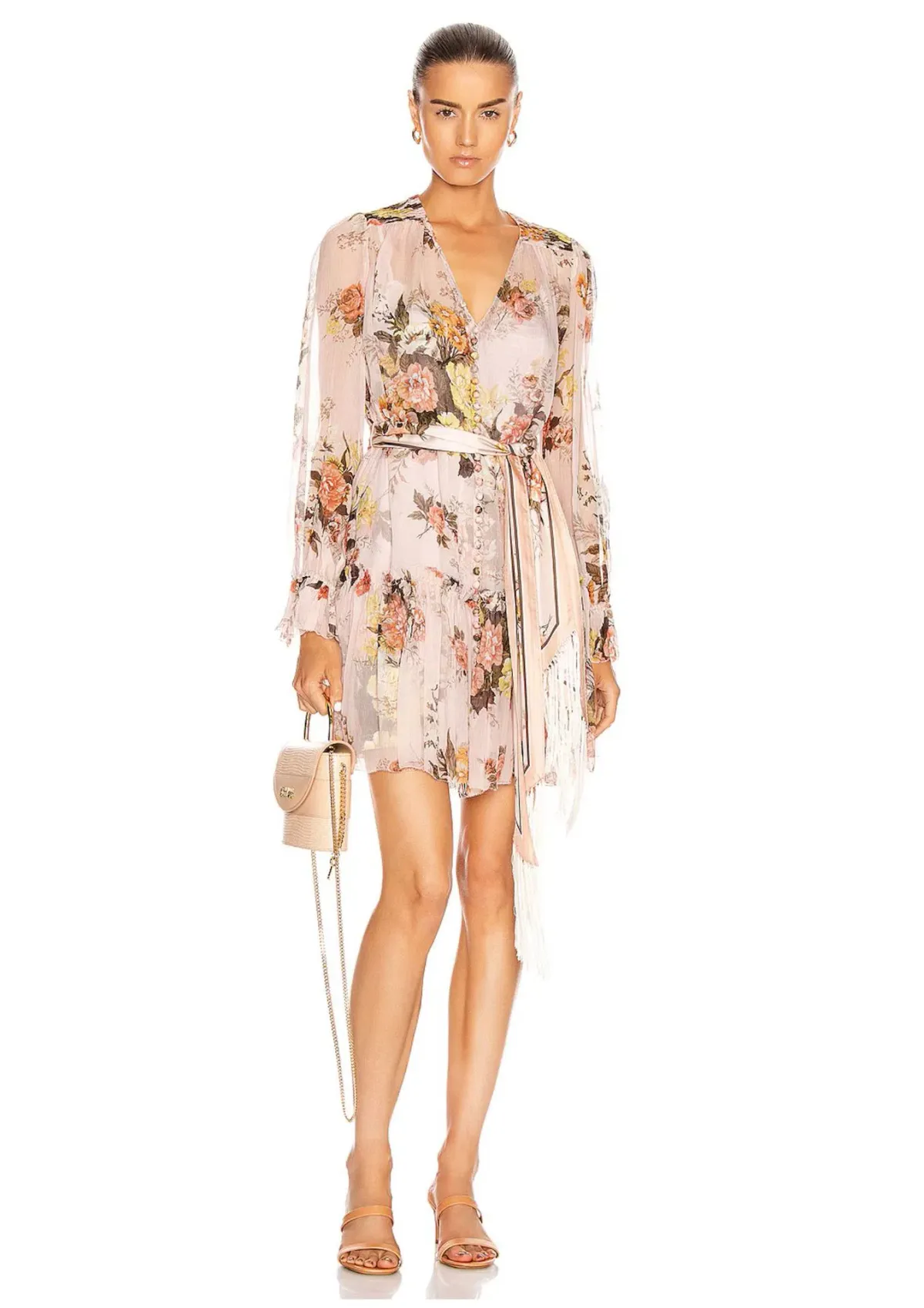 Zimmermann Brightside Silk Mini Dress, Sz 2 for rent on The Volte - main image