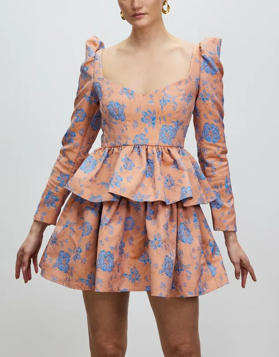 Nicola Finetti Lolly Mini Dress Multi Floral Size 10 for rent on The Volte - main image