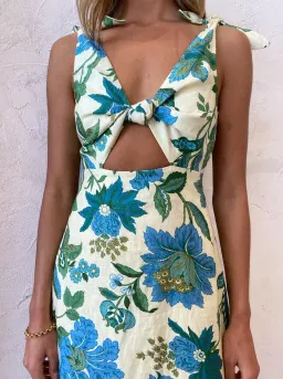 Sir the Label Alexandre Tie Midi Dress Floral Size 3 / AU 12 for rent on The Volte - image 4