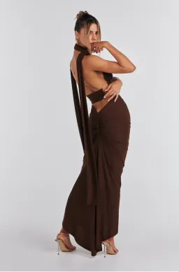Melani The Label Xara Multiway Two Piece Set Chocolate Size S / AU 8 for rent on The Volte - image 3